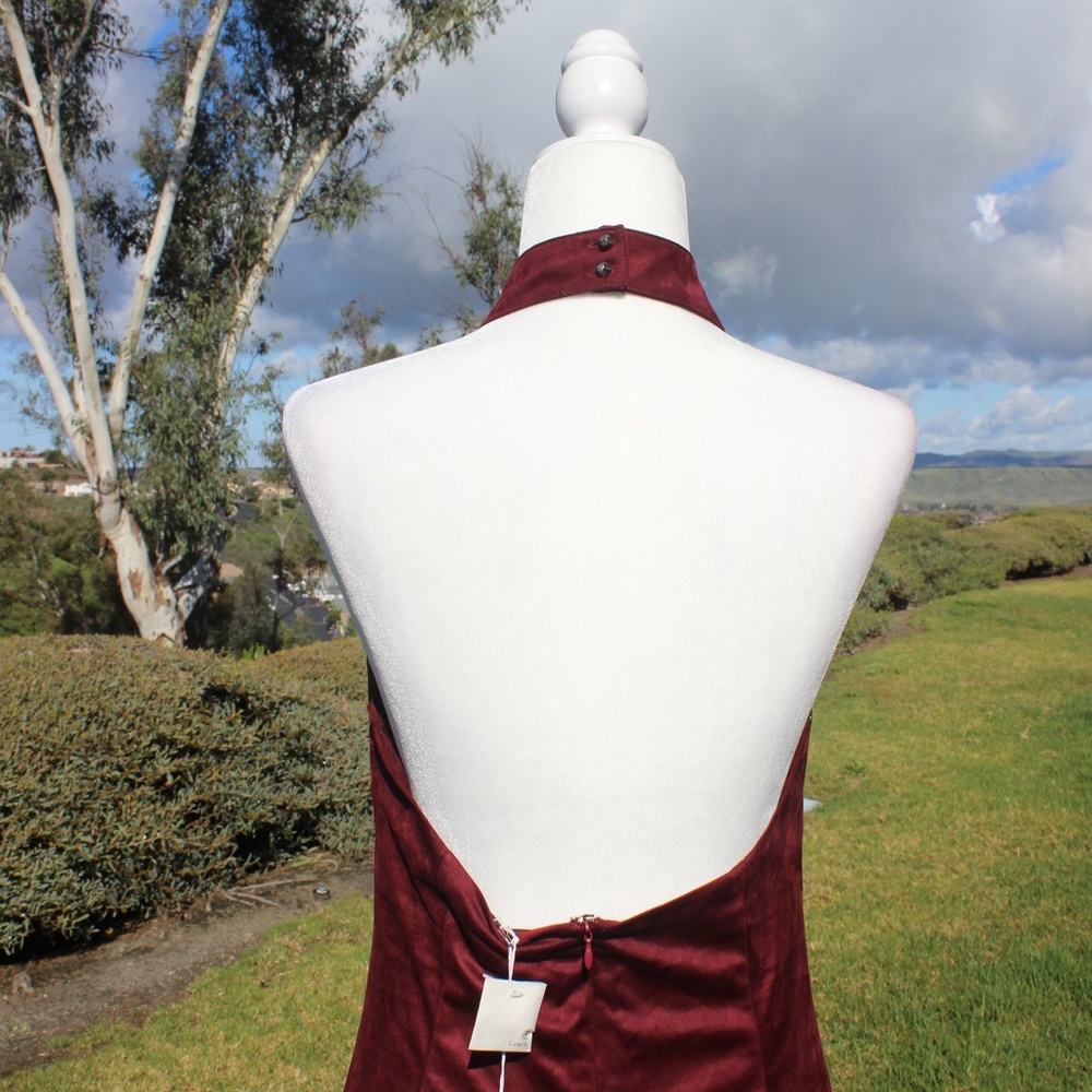 Velvet Halter top dress - Picture 4 of 7
